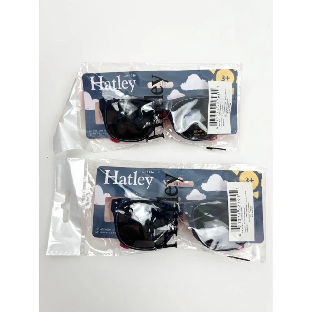 HATLEY Kid’s Nautical Stripe Square Frame Sunglasses, Two Pairs, NWT!